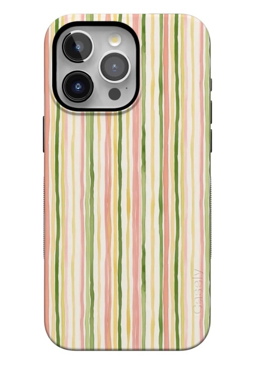 casely Other - iPhone 15 PRO Sweet Stripes Rainbow Pastel Case